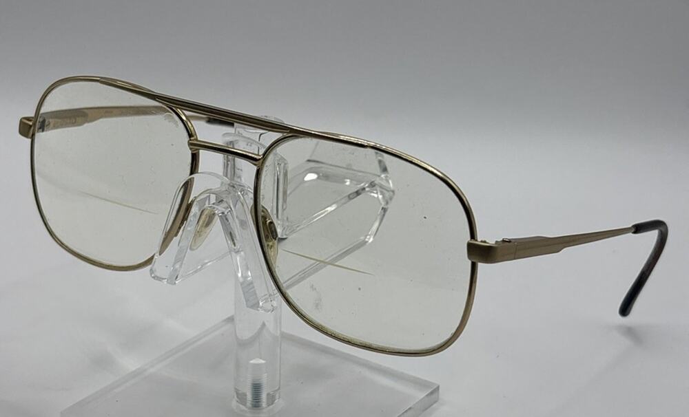 Vintage Safilo Elasta 3794 002 Gold Aviator Eyeglasses Frame 65-18-135 Italy